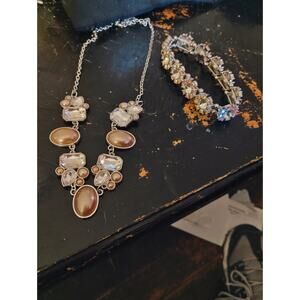 Elegant Necklace and Bracelet Set